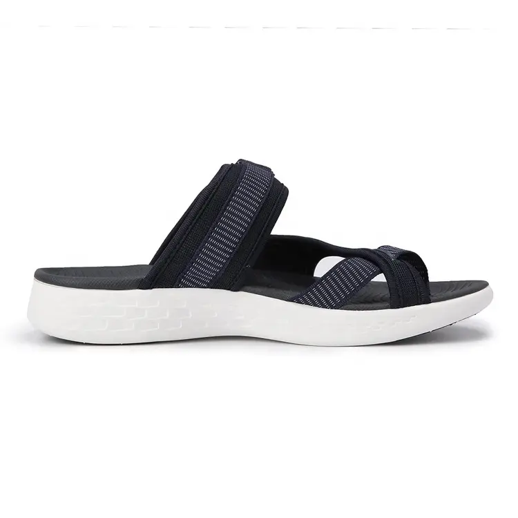 China MD Boys Girls Customized Factory Hot Selling Lightweight Summer Beach Top Grade Hook & Loop Rubber Flat Sandals